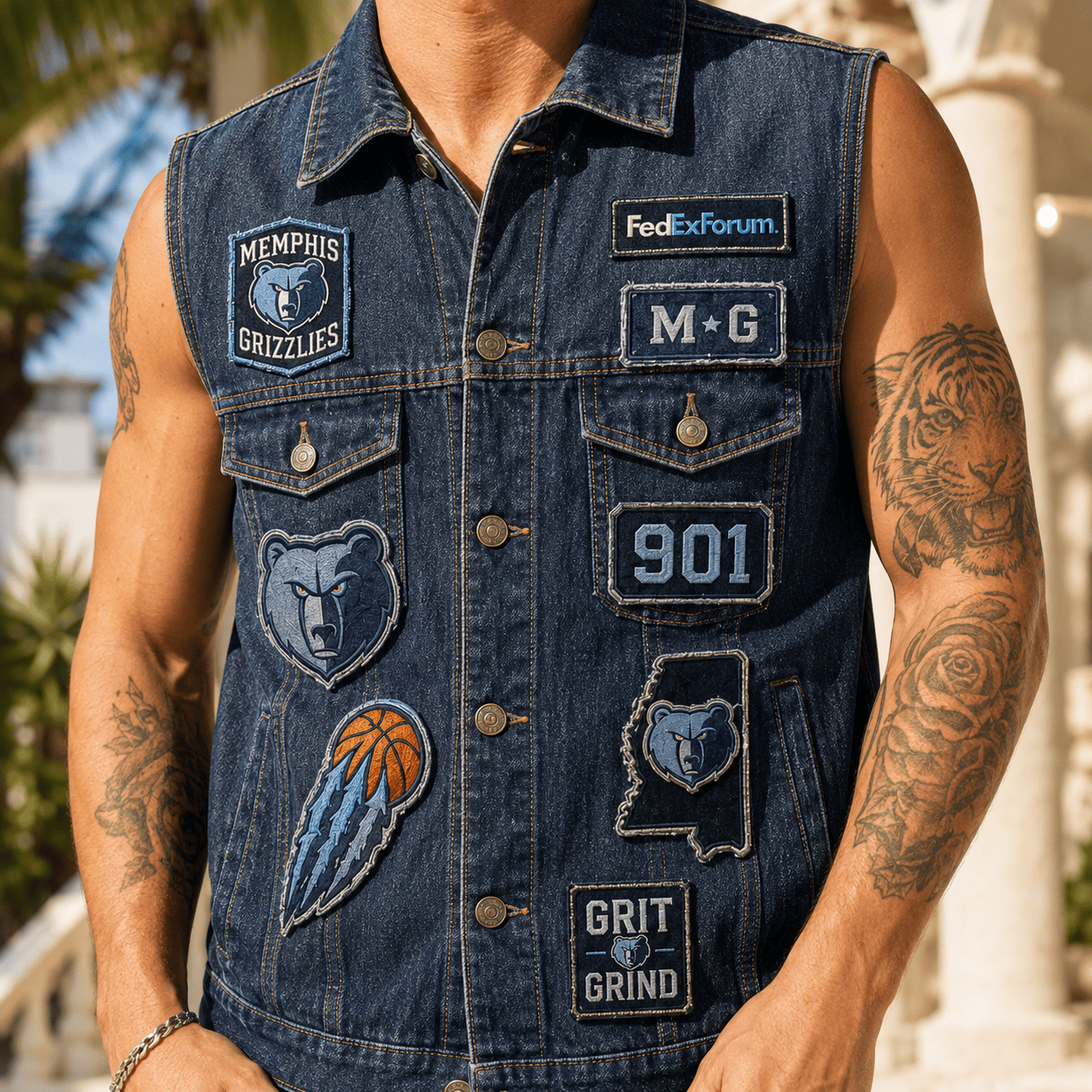 MPG PREMIUM DENIM VEST NVH