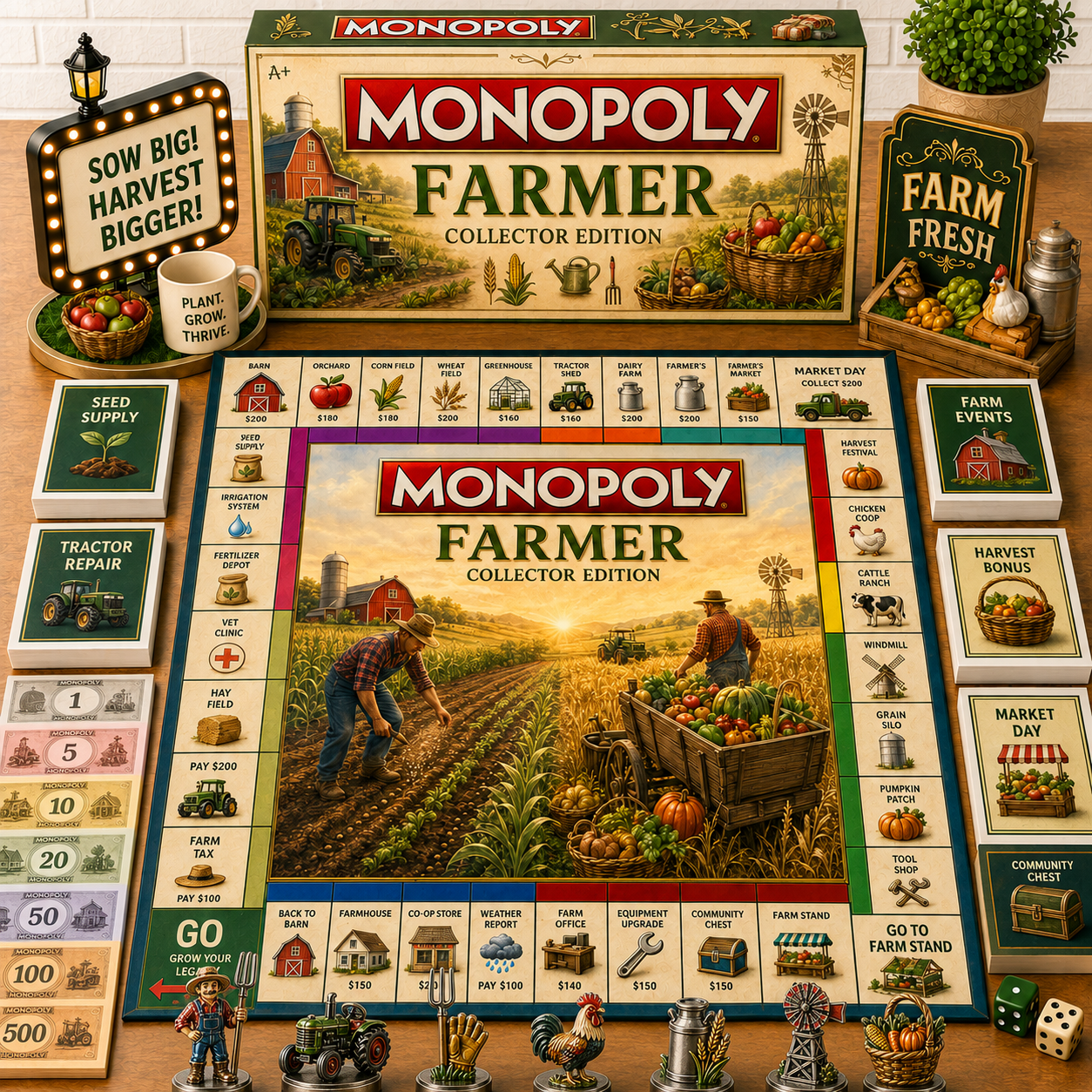 Premium FARM Board Game TTTT
