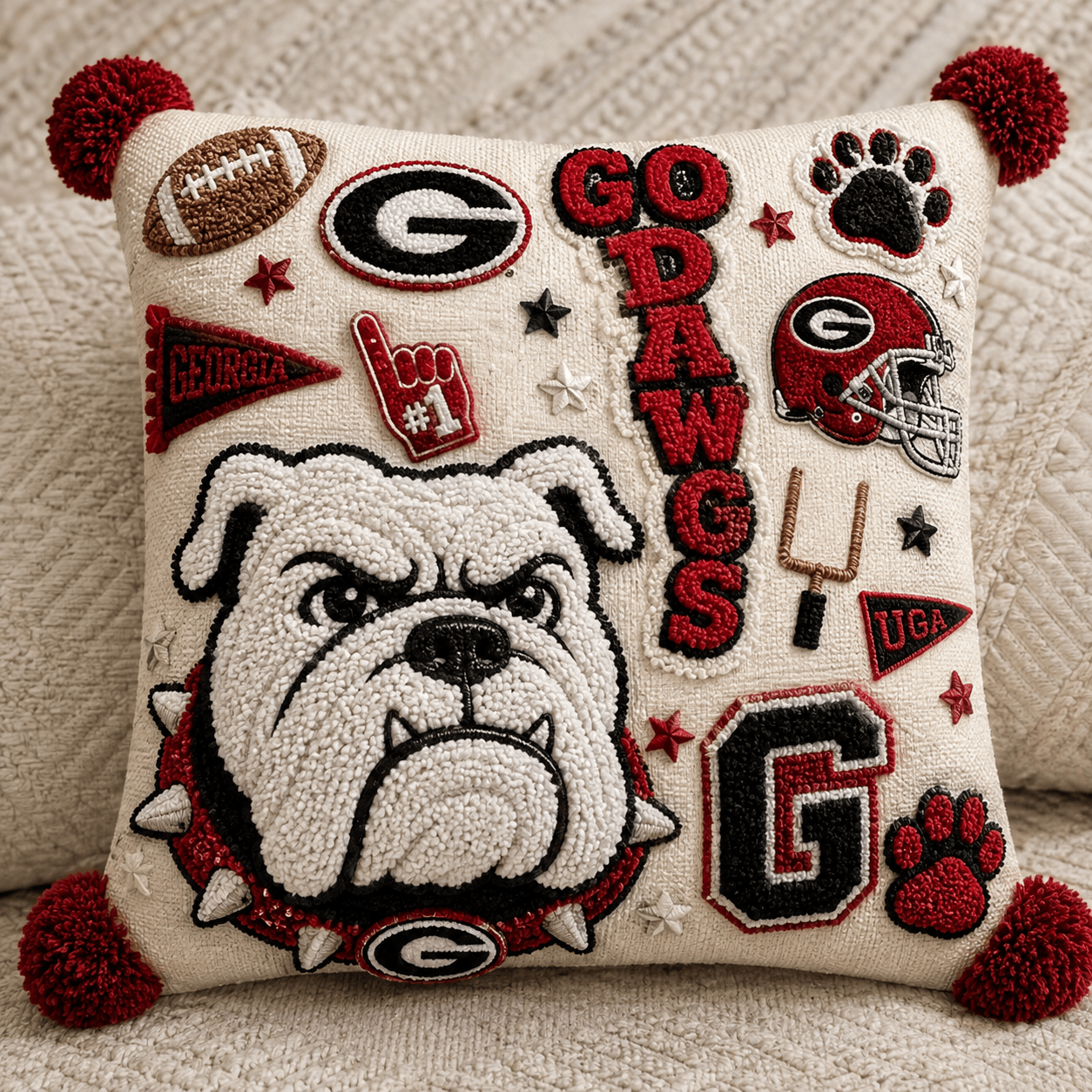 GGBD Tufted Sofa Cover & Pillow Set HTTT