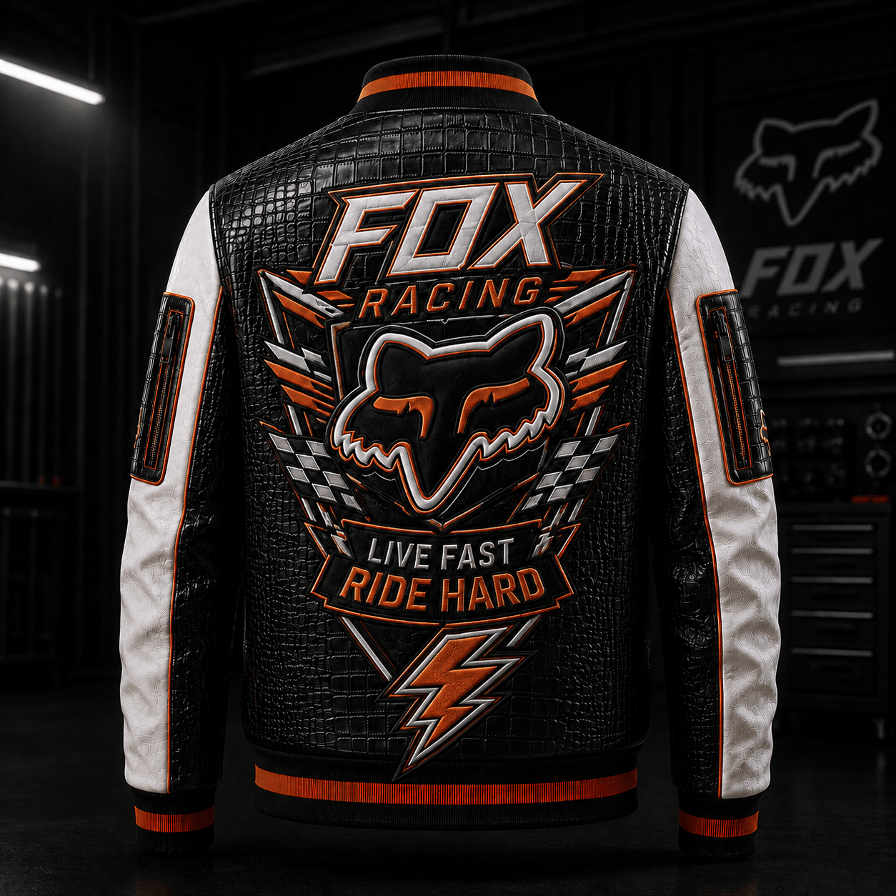 Premium FOX Leather Zipper Jacket TNSM