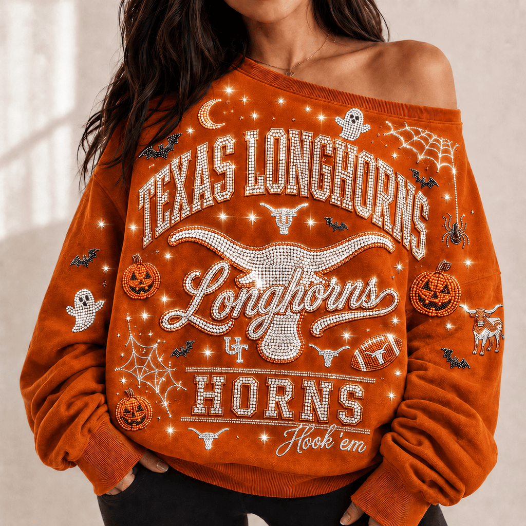 TLH 3D SHOULDER RHINESTONE SWEATSHIRT NTKO