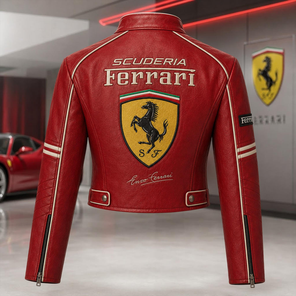 Premium FRR Cropped Leather Zipper Jacket TNSM